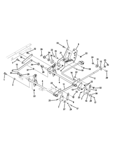 Deck Lift Diagram and Parts List for Z-FORCES60 17AI5GHD-2010Z-17AI5GHD210-17AI5GHD010-2010u-Base-Model Cub Cadet Lawn Tractor